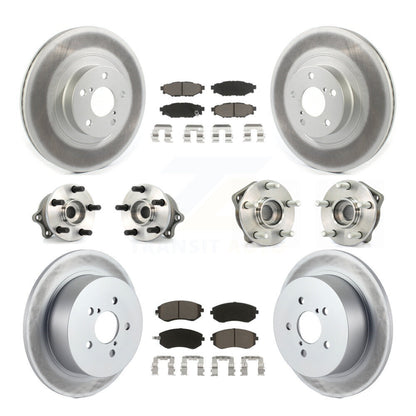 Kit de plaquettes de Rotor de frein, roulement de moyeu avant et arrière (10 pièces) pour Subaru Outback Legac
