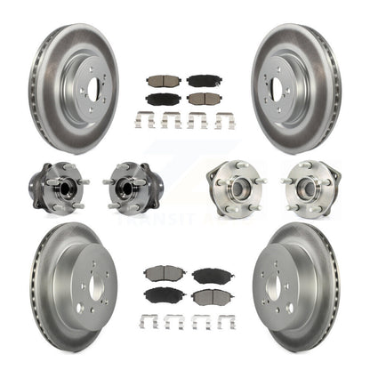 Kit de plaquettes de rotor de frein, roulement de moyeu avant et arrière (10 pièces) pour Subaru Forester 2.0