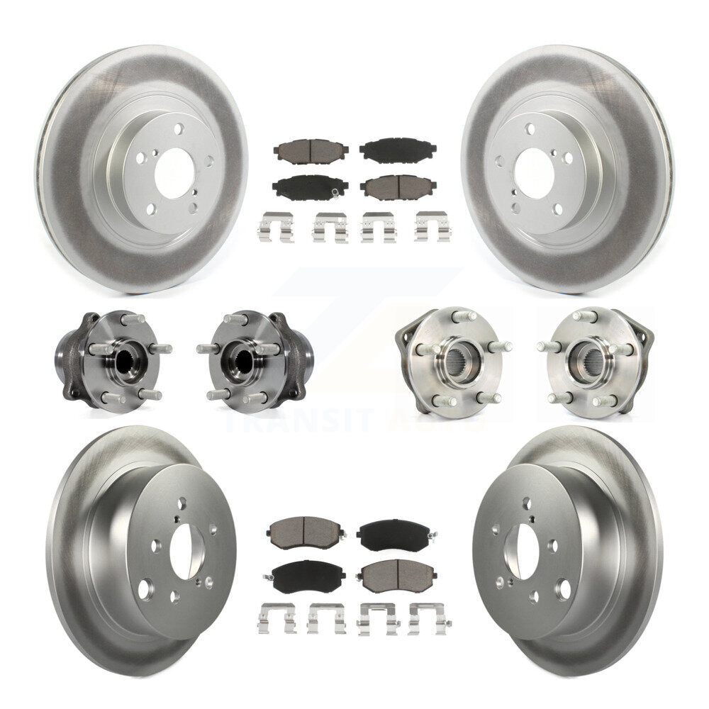 Kit de rotors et plaquettes de frein à roulement avant et arrière (10 pièces) pour Subaru XV Crosstre