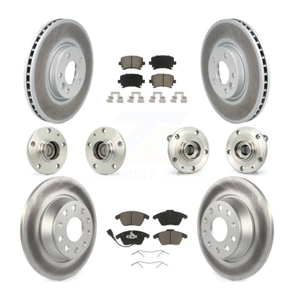 Kit de plaquettes de rotor de frein à disque revêtues de roulement de moyeu avant et arrière (10 pièces) pour Volkswagen C