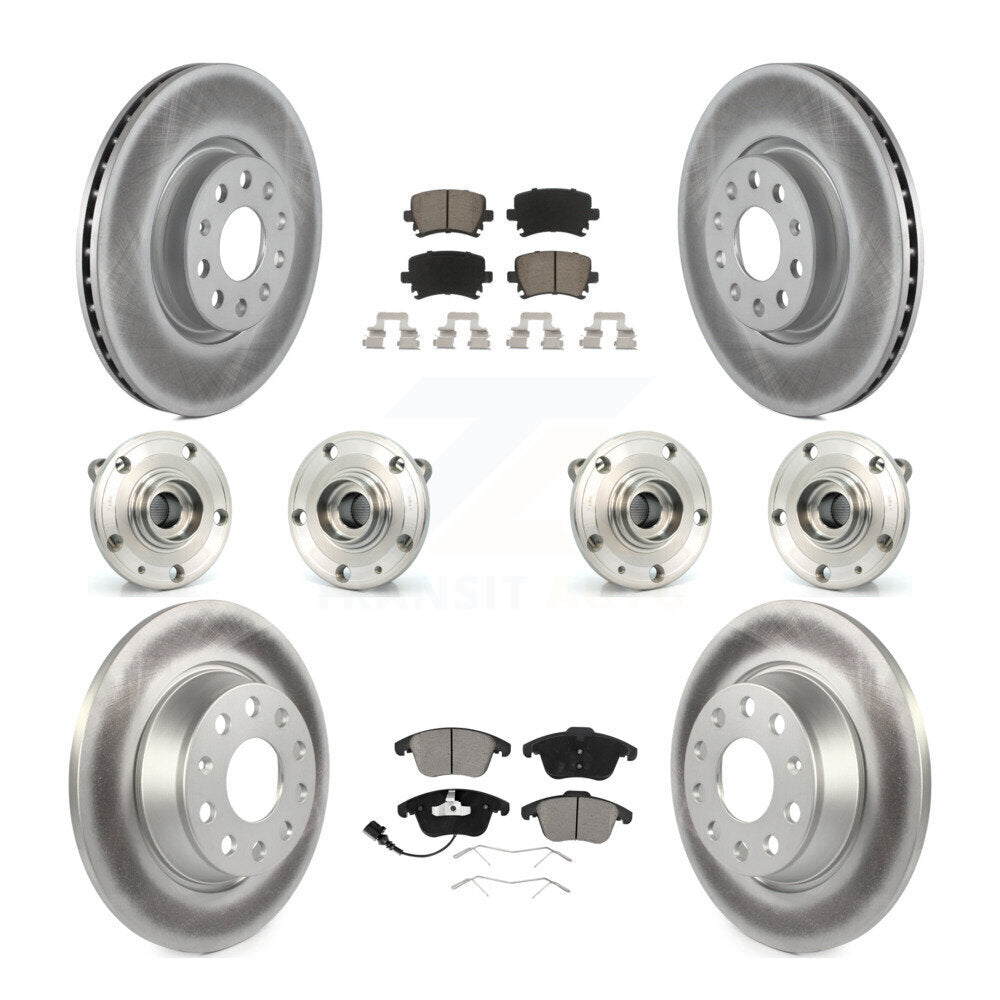 Kit de plaquettes de rotor de frein, roulement de moyeu avant et arrière (10 pièces) pour Volkswagen Tiguan Q