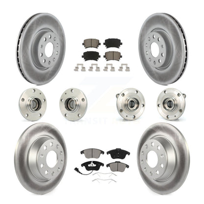 Kit de plaquettes de rotor de frein, roulement de moyeu avant et arrière (10 pièces) pour Volkswagen Tiguan Q