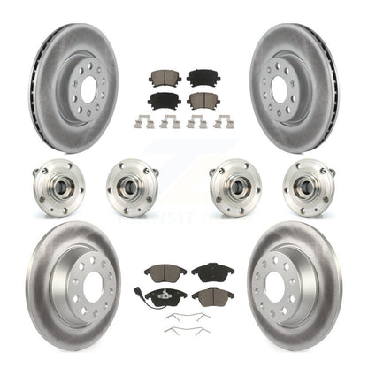 Kit de plaquettes de rotor de frein, roulement de moyeu avant et arrière (10 pièces) pour Volkswagen Passat C
