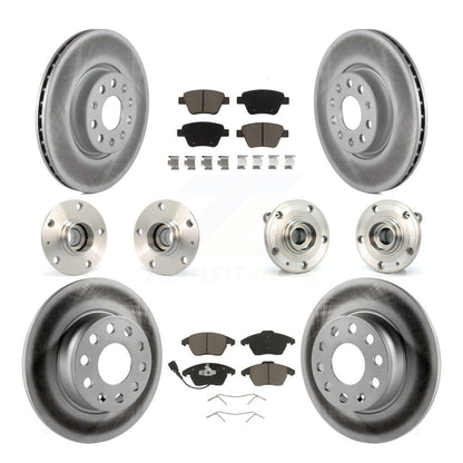 Kit de plaquettes de Rotor de frein à disque revêtu de roulement de moyeu avant et arrière (10 pièces) pour Volkswagen GT