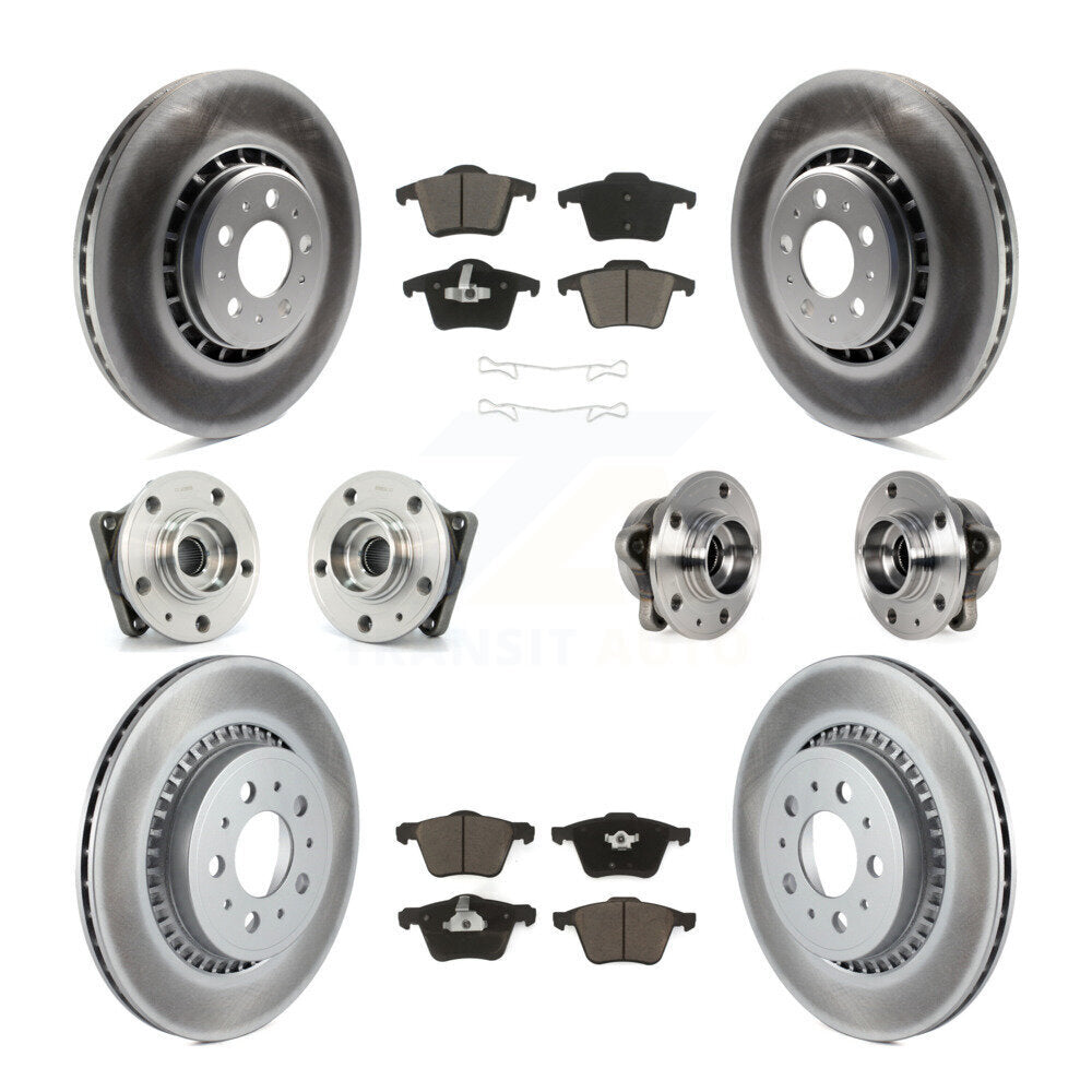 Kit de plaquettes de rotor de frein, roulement de moyeu avant et arrière (10 pièces) pour Volvo XC90 AW 08-14