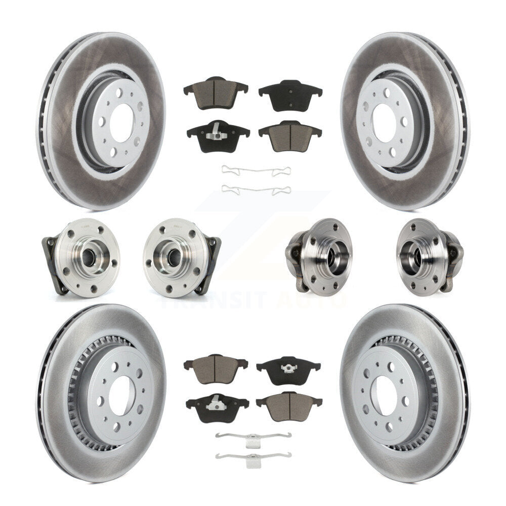 Kit de plaquettes de rotor de frein, roulement de moyeu avant et arrière (10 pièces) pour Volvo XC90 AW 08-14