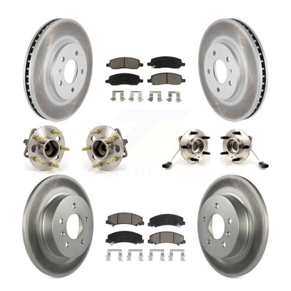 Kit de plaquettes de Rotor de frein à disque revêtues de roulement de moyeu avant et arrière (10 pièces) pour Buick Lucern