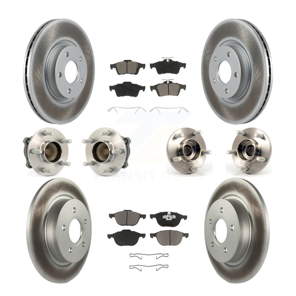 Kit de plaquettes de Rotor de frein, roulement de moyeu avant et arrière (10 pièces) pour Volvo S40 C30 V50 C7