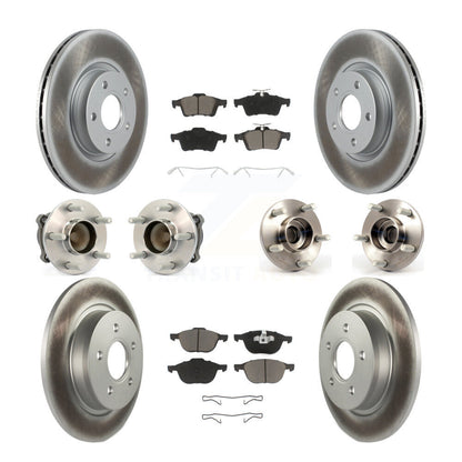 Kit de plaquettes de Rotor de frein, roulement de moyeu avant et arrière (10 pièces) pour Volvo S40 C30 V50 C7