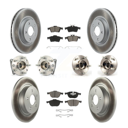 Kit de rotor et de plaquettes de frein revêtus de roulement de moyeu avant et arrière (10 pièces) pour Volvo S40 V50 AW