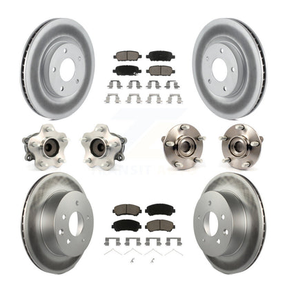Kit de plaquettes de Rotor de frein revêtues de roulement de moyeu avant et arrière (10 pièces) pour Nissan Rogue Selec