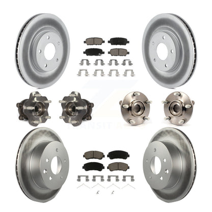 Kit de plaquettes de Rotor de frein revêtues de roulement de moyeu avant et arrière (10 pièces) pour Nissan Rogue Selec