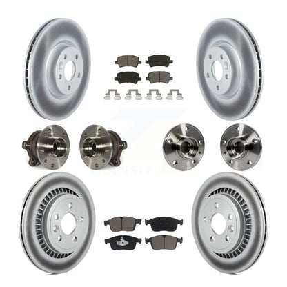 Kit de plaquettes de Rotor de frein à disque revêtu de roulement de moyeu avant et arrière (10 pièces) pour Volvo XC60 AW
