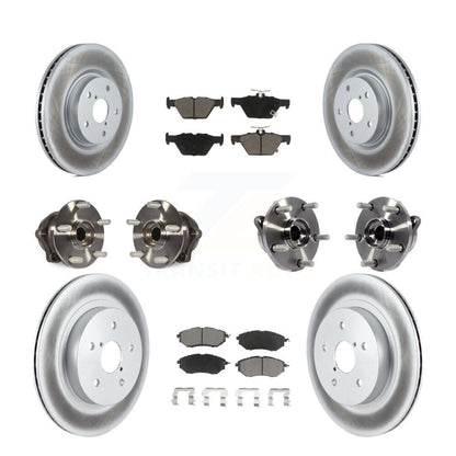 Kit de plaquettes de Rotor de frein, roulement de moyeu avant et arrière (10 pièces) pour Subaru Outback Legac