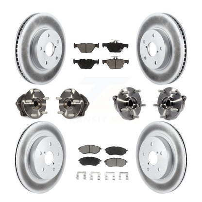 Kit de plaquettes de Rotor de frein, roulement de moyeu avant et arrière (10 pièces) pour Subaru Legacy 2.5 15