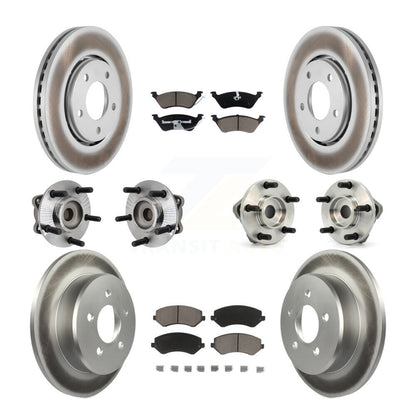 Kit de plaquettes de Rotor de frein, manteau de roulement avant et arrière (10 pièces) pour Dodge Caravan Grand Tow
