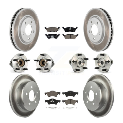 Kit de plaquettes de Rotor de frein, roulement de moyeu avant et arrière (10 pièces) pour Dodge Grand Caravan