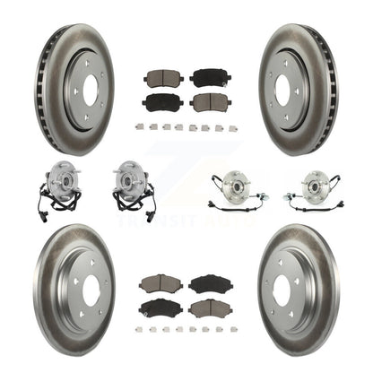 Kit de plaquettes de Rotor de frein, manteau de roulement avant et arrière (10 pièces) pour remorquage Dodge Grand Caravan