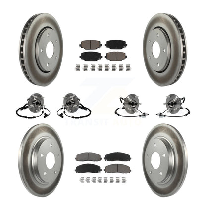 Kit de rotor et de plaquettes de frein à roulement avant et arrière (10 pièces) pour Dodge Grand Carava