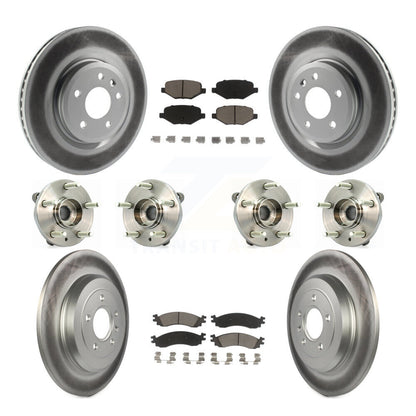 Kit de plaquettes de rotor de frein, roulement de moyeu avant et arrière (10 pièces) pour Ford Taurus SH 10-12
