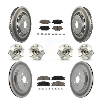Kit de plaquettes de rotor de frein, roulement de moyeu avant et arrière (10 pièces) pour Ford Explorer Polic
