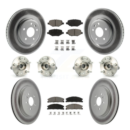 Kit de plaquettes de Rotor de frein revêtues de roulement de moyeu avant et arrière (10 pièces) pour Ford Explorer Spor