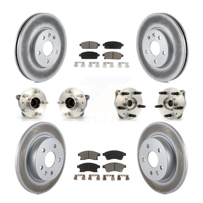 Kit de plaquettes de rotor de frein, roulement de moyeu avant et arrière (10 pièces) pour Chevrolet Cruz 11-12