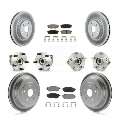 Kit de plaquettes de rotor de frein, roulement de moyeu avant et arrière (10 pièces) pour Subaru Tribec 08-14