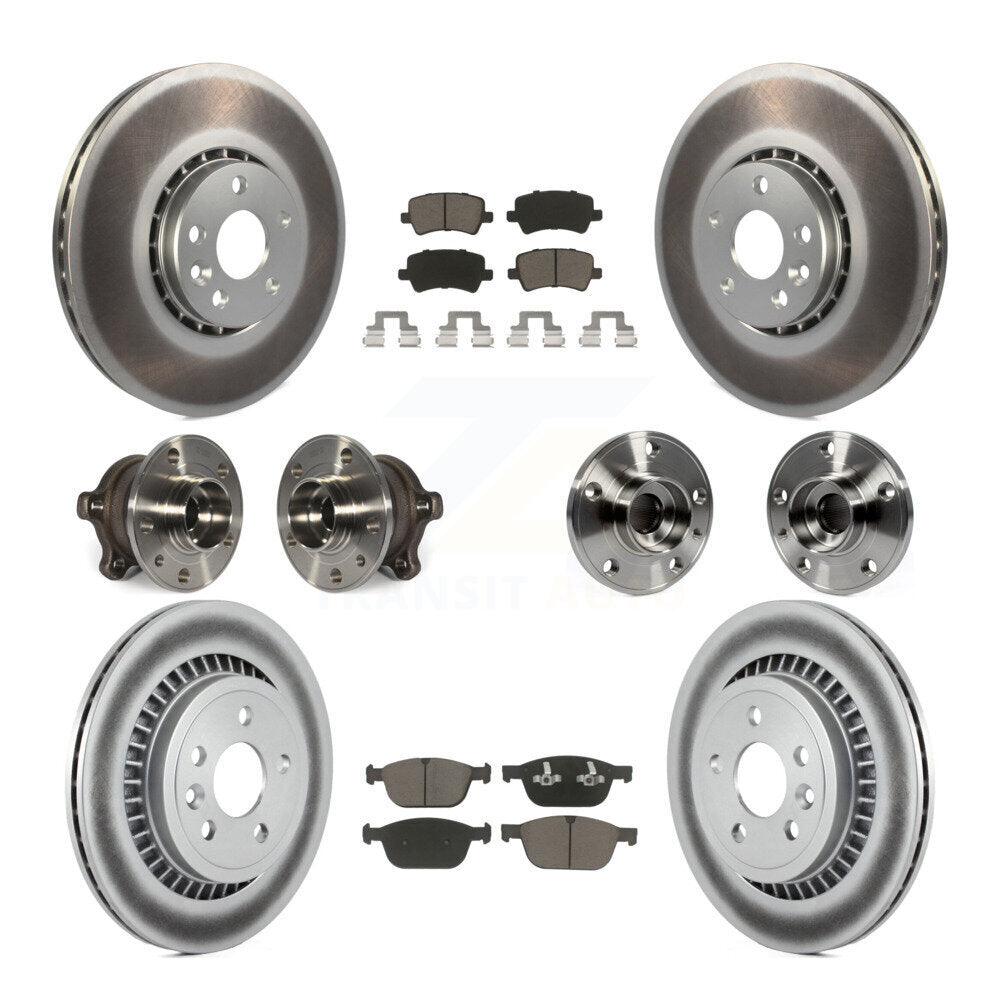Kit de plaquettes de rotor de frein, roulement de moyeu avant et arrière (10 pièces) pour Volvo XC60 AW 10-15