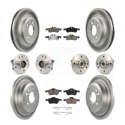 Kit de rotors et plaquettes de frein à disque revêtus de roulement de moyeu avant et arrière (10 pièces) pour Mini Coope