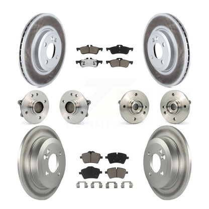 Kit de rotors et plaquettes de frein à disque revêtus de roulement de moyeu avant et arrière (10 pièces) pour Mini Coope