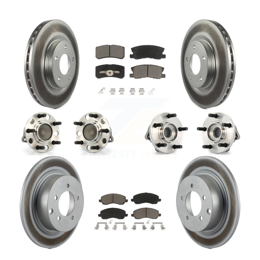 Kit de plaquettes de rotor de frein, roulement de moyeu avant et arrière (10 pièces) pour Chrysler Sebring 20