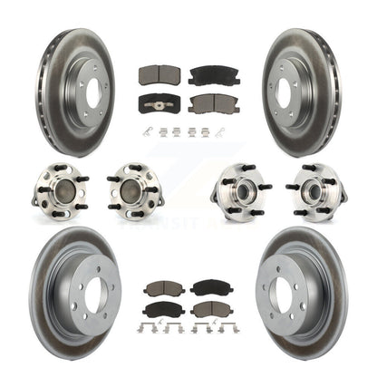 Kit de plaquettes de rotor de frein, roulement de moyeu avant et arrière (10 pièces) pour Chrysler Sebring 20