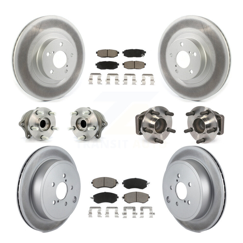 Kit de plaquettes de rotor de frein, roulement de moyeu avant et arrière (10 pièces), pour Toyota 86 Subaru BR