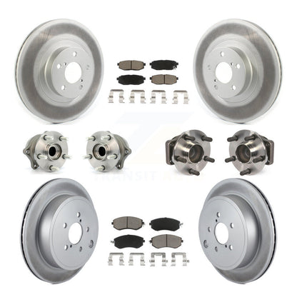 Kit de plaquettes de rotor de frein, roulement de moyeu avant et arrière (10 pièces), pour Toyota 86 Subaru BR