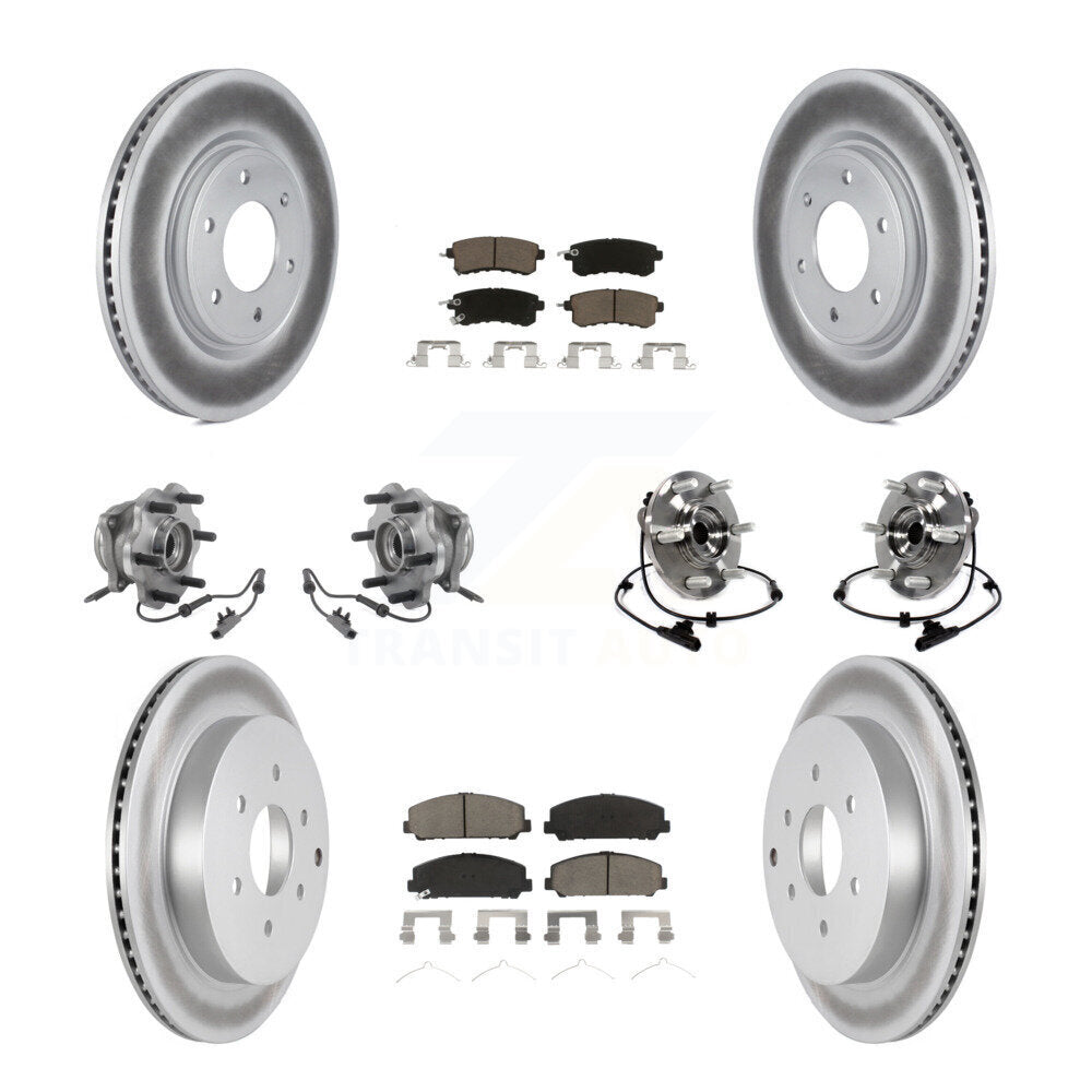 Kit de plaquettes de rotor de frein, roulement de moyeu avant et arrière (10 pièces) pour INFINITI QX80 Nissa