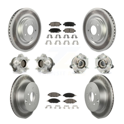 Kit de plaquettes de Rotor de frein, roulement de moyeu avant et arrière (10 pièces) pour Nissan Pathfinder FW