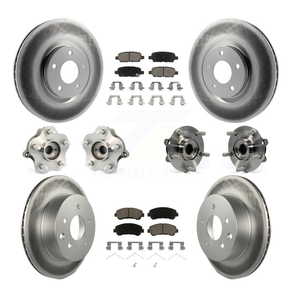 Kit de plaquettes de rotor de frein, roulement de moyeu avant et arrière (10 pièces), pour Nissan Juke To 04 1