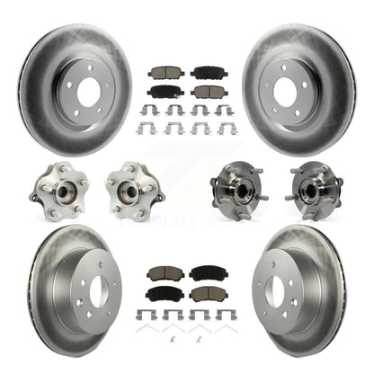 Kit de plaquettes de rotor de frein, roulement de moyeu avant et arrière (10 pièces), pour Nissan Juke To 04 1