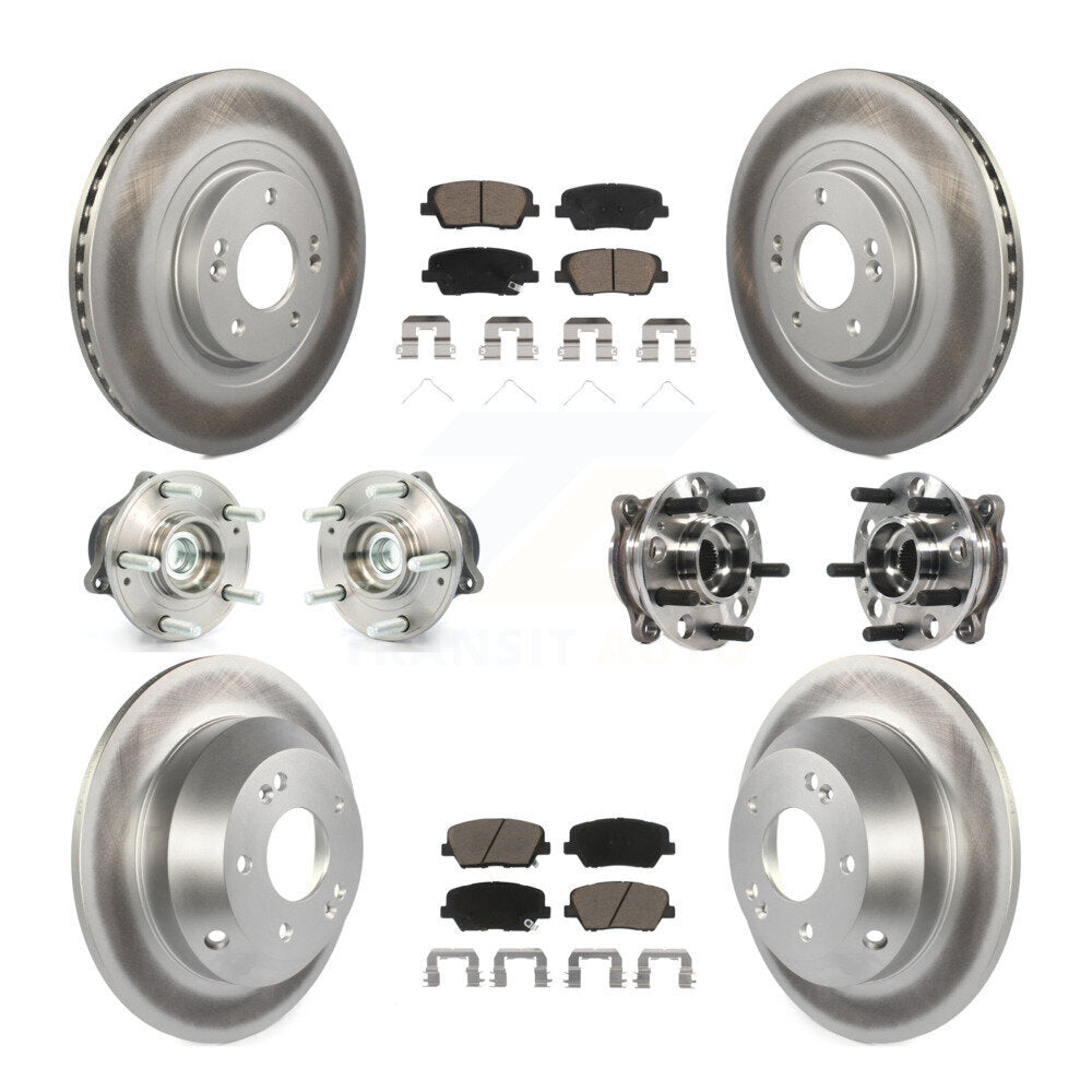 Kit de plaquettes de Rotor de frein enduit de roulement de moyeu avant et arrière, pour Hyundai Santa Fe Sport FW