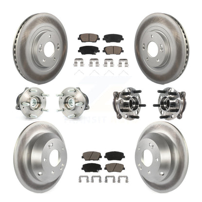 Kit de plaquettes de Rotor de frein enduit de roulement de moyeu avant et arrière, pour Hyundai Santa Fe Sport FW