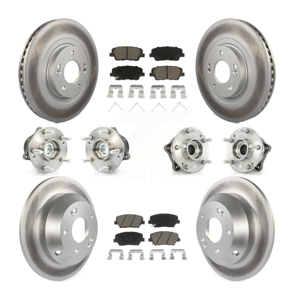 Kit de plaquettes de rotor de frein, roulement de moyeu avant et arrière (10 pièces) pour Kia Sorento FW 14-15
