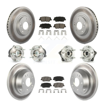 Kit de plaquettes de rotor de frein, roulement de moyeu avant et arrière (10 pièces) pour Kia Sorento FW 14-15