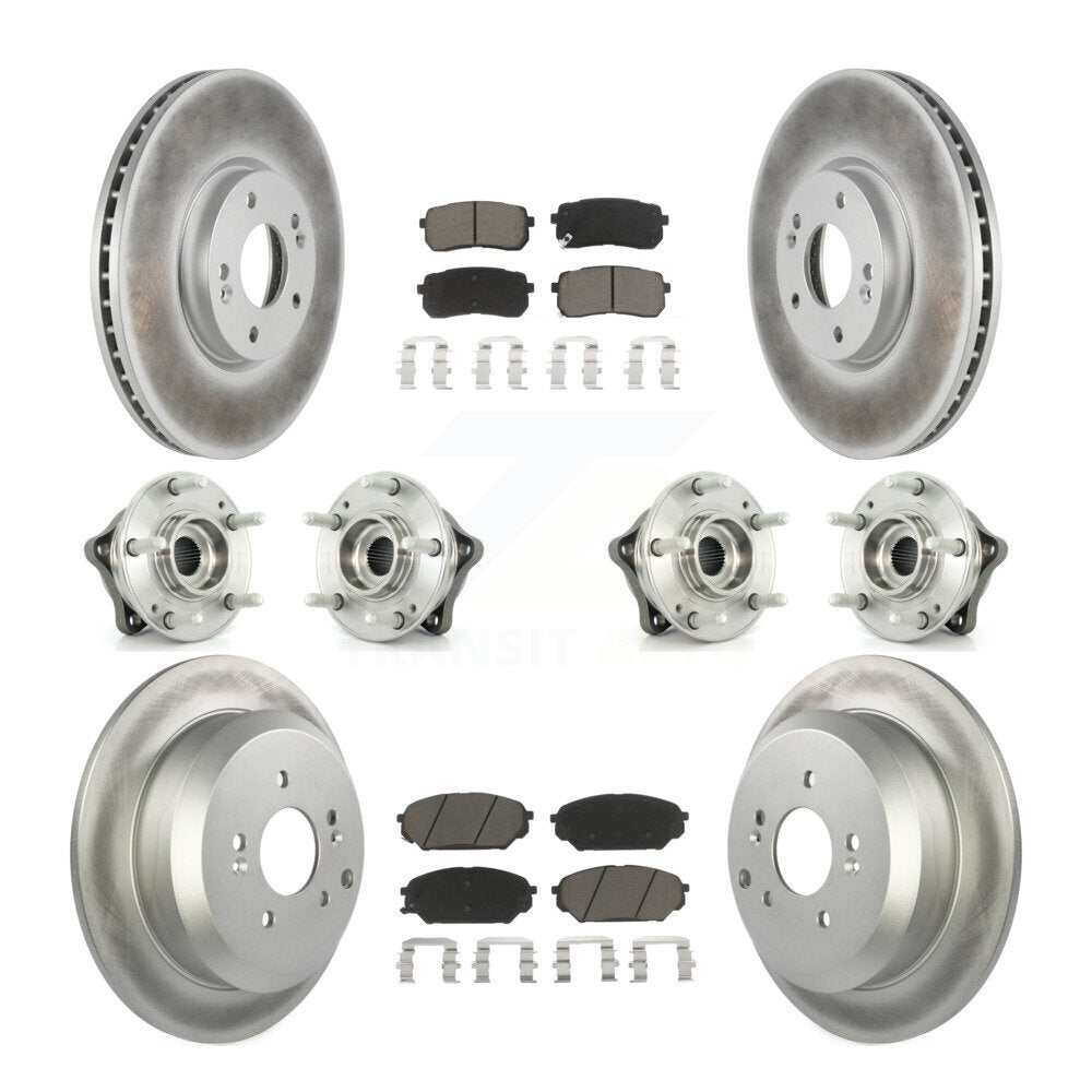 Kit de plaquettes de rotor de frein, roulement de moyeu avant et arrière (10 pièces) pour Hyundai Veracruz AW
