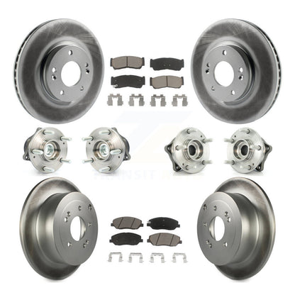 Kit de plaquettes de rotor de frein, roulement de moyeu avant et arrière (10 pièces), pour Hyundai Santa Fe FW