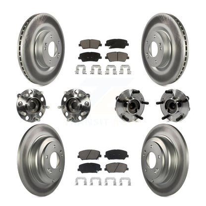 Kit de plaquettes de Rotor de frein, roulement de moyeu avant et arrière (10 pièces) pour Hyundai Genesis Coup