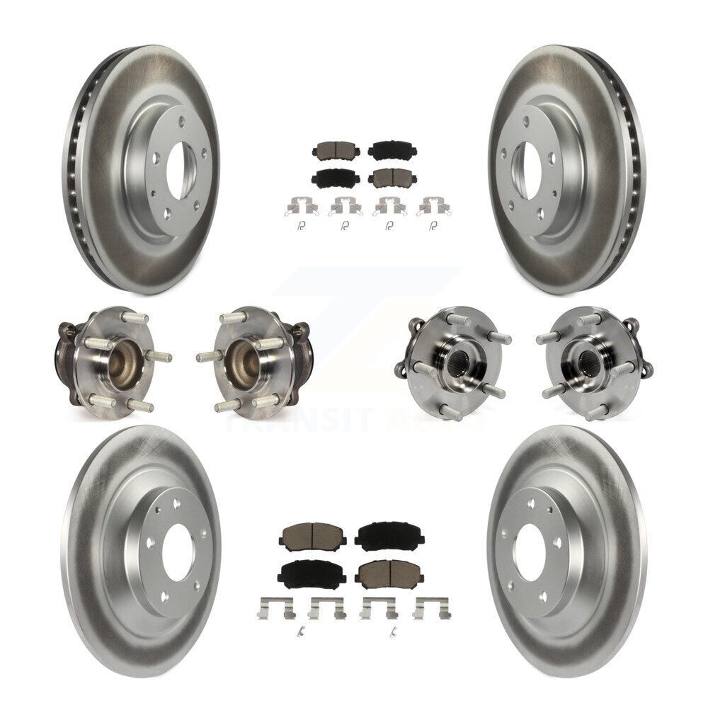 Kit de plaquettes de rotor de frein, roulement de moyeu avant et arrière (10 pièces) pour Mazda CX-5 FW 13-15
