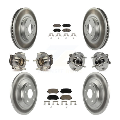 Kit de plaquettes de rotor de frein, roulement de moyeu avant et arrière (10 pièces) pour Mazda CX-5 FW 13-15