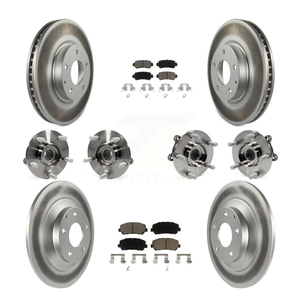 Kit de plaquettes de rotor de frein, roulement de moyeu avant et arrière (10 pièces) pour Mazda CX-5 AW 13-15