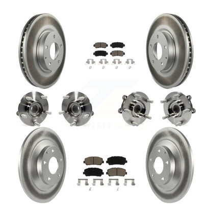 Kit de plaquettes de rotor de frein, roulement de moyeu avant et arrière (10 pièces) pour Mazda CX-5 AW 13-15